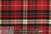 Italian yarn-dye cotton plaid flannel - red/black/white