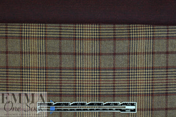 Italian earthtones yarn dyed doublesided plaid woven
