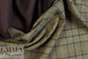Italian earthtones yarn dyed doublesided plaid woven