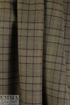 Italian earthtones yarn dyed doublesided plaid woven 1.875 yd
