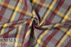 NY designer yarn dyed cotton jacquard plaid woven 2.125 yd