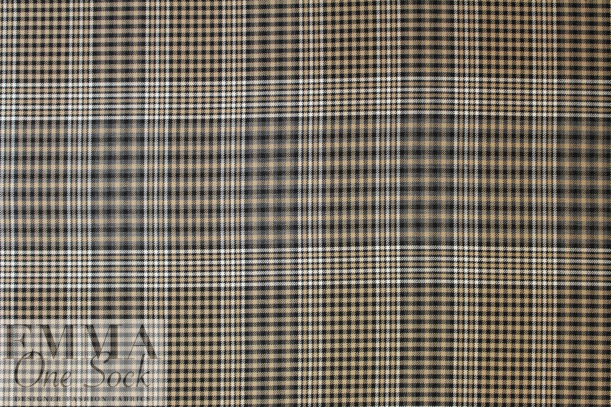 NY designer stretch yarn doubleface dyed plaid