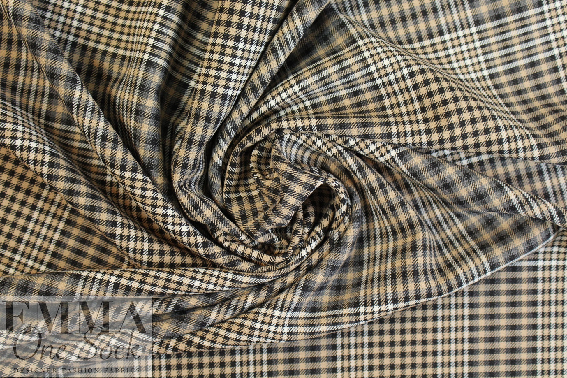 NY designer stretch yarn doubleface dyed plaid