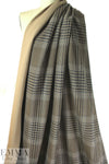 NY designer stretch yarn doubleface dyed plaid