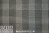 Italian licorice/gray plaid soft and elegant suiting