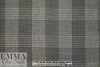 Italian licorice/gray plaid soft and elegant suiting 1 yard