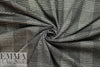 Italian licorice/gray plaid soft and elegant suiting 1 yard