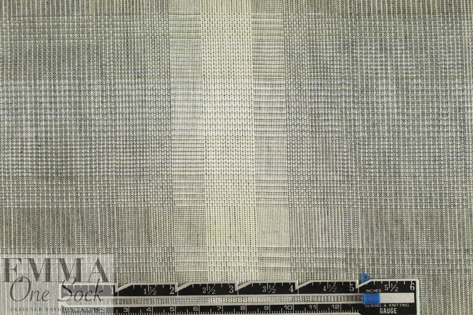 Italian 'wet look' ombre' plaid yarn dyed voile 1.625 yd