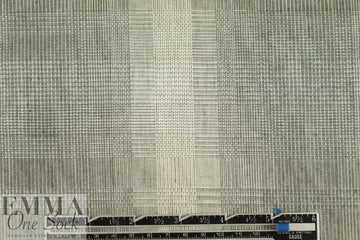 Italian 'wet look' ombre' plaid yarn dyed voile 1.625 yd