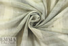 Italian 'wet look' ombre' plaid yarn dyed voile 2 yd
