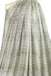 Italian 'wet look' ombre' plaid yarn dyed voile 2 yd