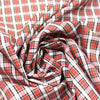 yarn-dyed plaid lightweight cotton woven - red/black/white