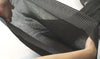 CA designer circular tube accordion pleat viscose - black/gray 1 yard