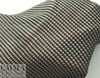 CA designer circular tube accordion pleat viscose - black/gray 3 yd