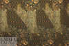 Yiga1 Azroue1 earth tones pleated woodcut graphic 1 yard