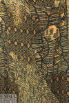 Yiga1 Azroue1 earth tones pleated woodcut graphic