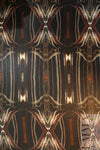 Italian edgy abstract novelty pleated backed woven