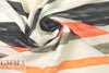 NY designer novelty pleated stripe backed woven