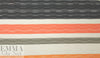 NY designer novelty pleated stripe backed woven