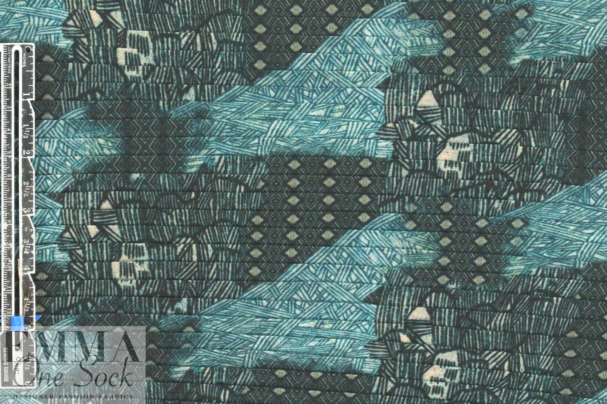 Yiga1 Azroue1 poly pleated woodcut graphic