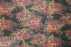 vintage floral bouquet plisse' metallic knit 1.25 yds