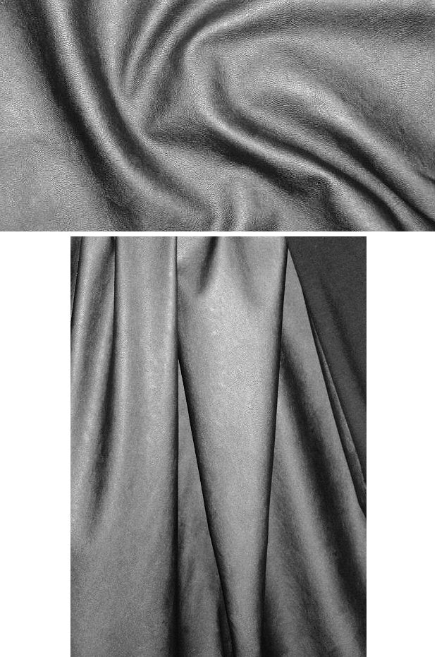 viscose-backed supple faux leather - storm 1 yard