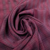 CA designer viscose blend plaid jacquard woven - raspberry/plum 1.125 yds