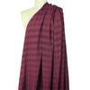 CA designer viscose blend plaid jacquard woven - raspberry/plum 1.125 yds