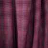 CA designer viscose blend plaid jacquard woven - raspberry/plum 1.125 yds