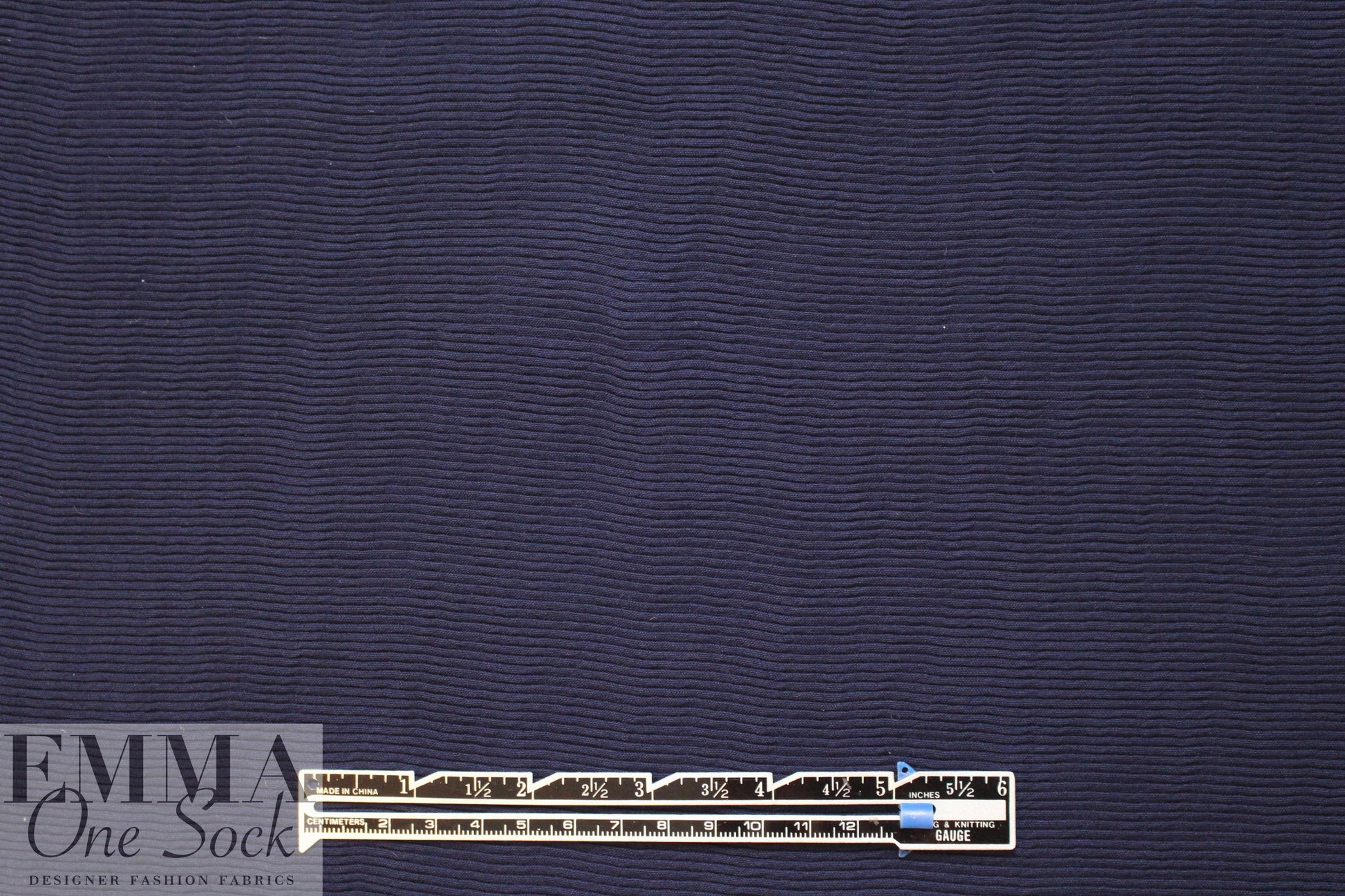 Mi11y Italian textured plisse' matelasse' - navy