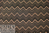 CA designer black/beige chevron viscose plisse' woven 1.625 yd