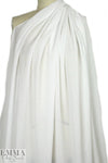 Italian dimple-textured plisse' - white