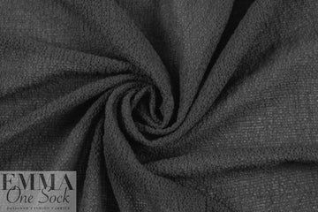 Italian dimple-textured plisse' - black