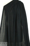 Italian dimple-textured plisse' - black