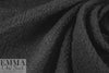 Italian dimple-textured plisse' - black