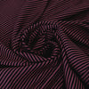 yarn-dyed stripe bamboo/spandex jersey - plum/espresso