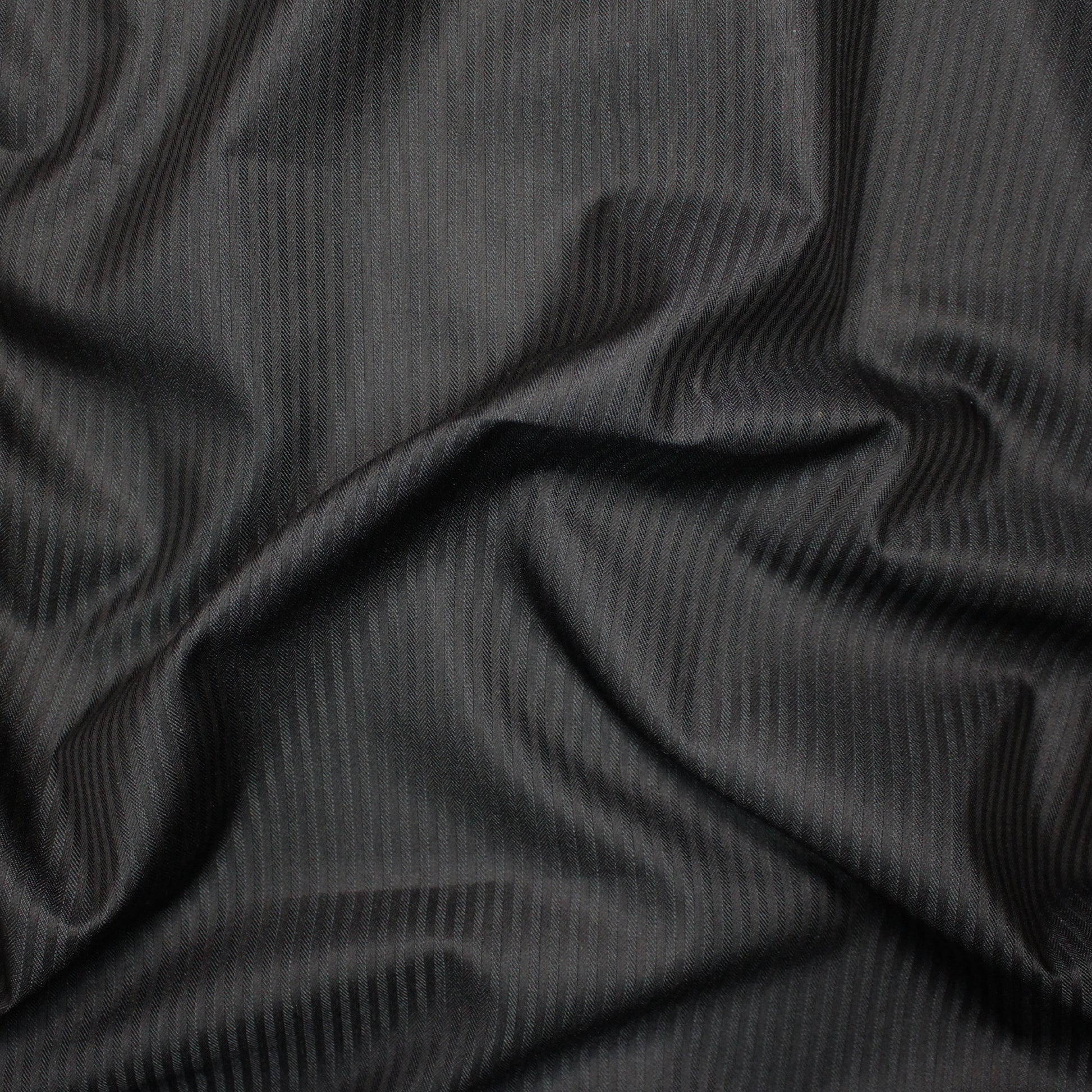 deadstock striped weave pocketing - black