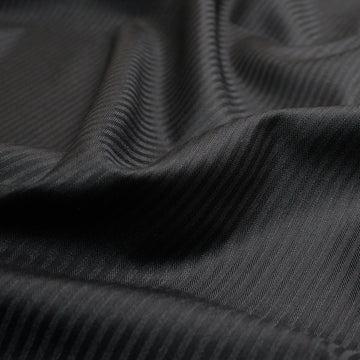 deadstock striped weave pocketing - black