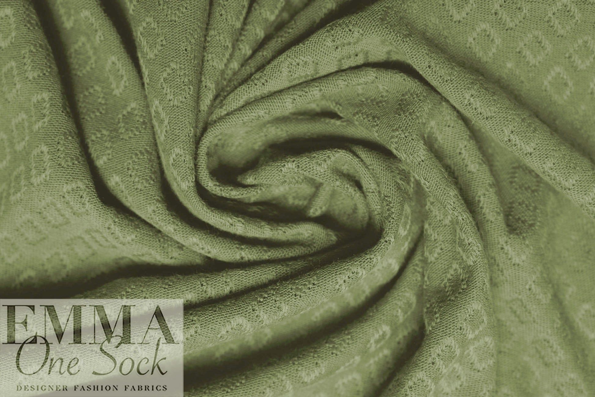 organic cotton GOTS pointelle sweater knit - tendril 2 yd
