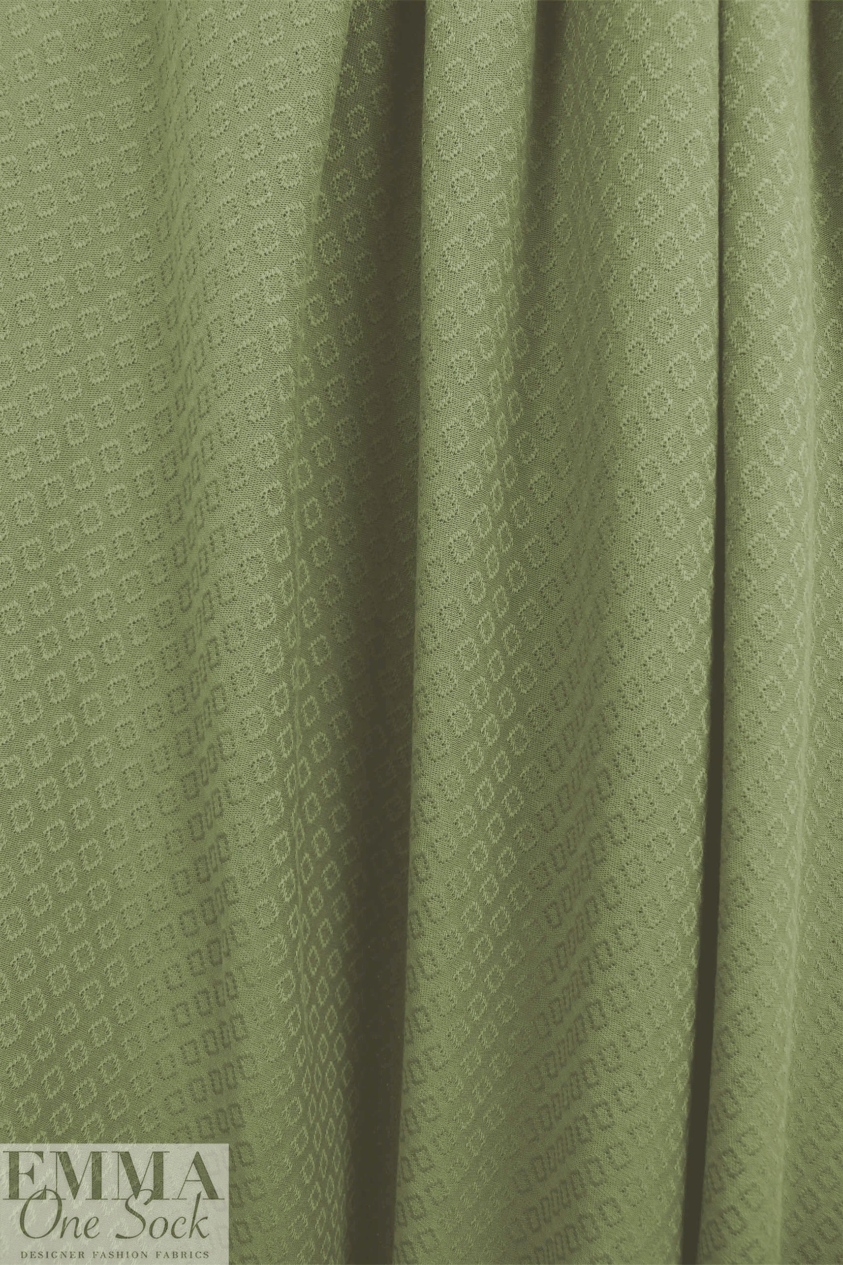 organic cotton GOTS pointelle sweater knit - tendril 2 yd