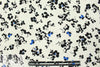 Pol0 drapey woven- flowers on white