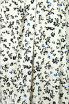 Pol0 drapey woven- flowers on white 1.875 yds