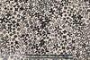 Pol0 textured stretch crepe - black on pink 1.33 yds