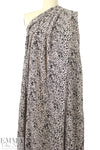 Pol0 textured stretch crepe - black on pink