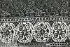 P0lo black/white graphic printed cotton stretch damask