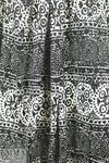 P0lo black/white graphic printed cotton stretch damask