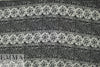 P0lo black/white graphic printed cotton stretch damask