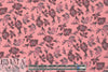 Pol0 textured crepe - dusty coral floral