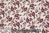 Pol0 textured crepe - wine floral 1.875 yd
