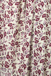 Pol0 textured crepe - wine floral 1.875 yd